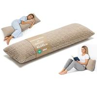 Totsy Baby Cuscino gravidanza e allattamento Bouclé 145cm - supporto lungo per letto Perfetto per il relax e il sonno Aiuta il riposo e la postura Ideale per maternità certificato Oeko-Tex