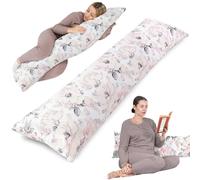 Totsy Baby Cuscino lungo per dormire sul fianco 145cm - supporto gravidanza ideale per il riposo notturno maternità e allattamento perfetto per letto e relax