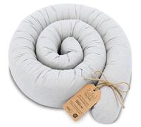 Totsy Baby Cuscino per dormire laterale e per il corpo 150 cm - Cotone Cuscino lungo Decorazione per cameretta bambina e bambino Oeko-Tex Grigio B