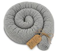 Totsy Baby Cuscino per dormire laterale e per il corpo 300 cm - Bou uscino lungo Decorazione per cameretta bambina e bambino certificato Oeko-Tex Grigio Chiaro D