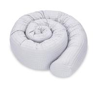 Totsy Baby Cuscino per dormire laterale e per il corpo 300 cm - Cotone Cialda Cuscino lungo Decorazione per cameretta bambina e bambino Oeko-Tex Grigio D