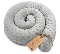 Totsy Baby Cuscino per dormire laterale e per il corpo 400 cm - Cuscino lungo Decorazione per cameretta bambina e bambino certificato Oeko-Tex Grigio Chiaro