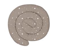 Totsy Baby Cuscino XXL a Forma di Serpente per Letto, Cuscino da Allattamento, Cuscino Decorativo, Protezione per Il Bordo del Letto, paracolpi XL Beige con Stelle Bianche 150 cm Certificato Oeko-Tex