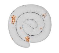 Totsy Baby Cuscino XXL a Forma di Serpente per Letto, Cuscino da Allattamento, Cuscino Decorativo, Protezione per Il Bordo del Letto, paracolpi XL Orsacchiotti 200 cm Certificato Oeko-Tex