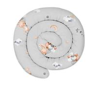 Totsy Baby Cuscino XXL a Forma di Serpente per Letto, Cuscino da Allattamento, Cuscino Decorativo, Protezione per Il Bordo del Letto, paracolpi XL Coniglietto 150 cm Certificato Oeko-Tex