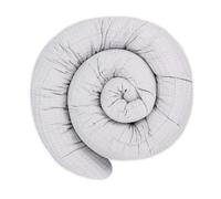 Totsy Baby Cuscino XXL a Forma di Serpente per Letto, Cuscino da Allattamento, Cuscino Decorativo, Protezione per Il Bordo del Letto, paracolpi XL Grigio 300 cm Certificato Oeko-Tex