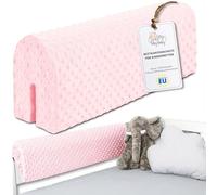 Totsy Baby Paracolpi lettino neonato antisoffoco 80 cm - Protezione schiuma per lettino fasciatoio e culla per i bordi del letto o della culla per bambini da 1 a 3 anni Rosa