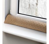 Totsy Baby Paraspifferi porta isolante 200 cm - Salsicciotto sottoporta e finestra antivento decorativo Ideale per ingresso casa finestre e cuscino per cameretta bambini Beige