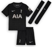 Tottenham Hotspur 2025/26 - Maglia da calcio Stadium Away, 3 pezzi, per bambini più piccoli, colore: Nero/Light Iron Ore, HJ5627-011, XS
