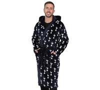 Tottenham Hotspur Accappatoio da uomo ufficiale F.C., in pile, con cappuccio, Blu, 3XL