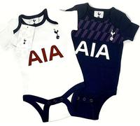 Tottenham Hotspur FC Spurs Bambini Corpo Passeggino Abito Grow Canottiere 2 Pack