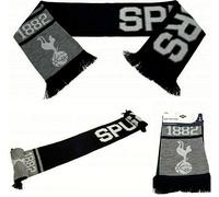 Tottenham Hotspur FC Spurs Grigio & Blu Navy Tifosi Sciarpa Club Crest Nappe