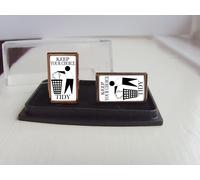 Tottenham Hotspur Spurs Tifosi Keep Your Area Ordine Stemma Uomo Gemelli Regalo