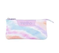 TOTTO Astuccio Scolastico a Tre Scomparti Stampati Pastello - Tavola
