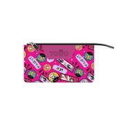 TOTTO - Astuccio scolastico, diversi modelli, grande astuccio con cerniera, a 2 o 3 scomparti, compatto e resistente, stampa multipla, Kitsune, 22 x 11 x 3.5 cm, Astuccio scolastico