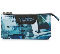 TOTTO Astuccio scolastico Tre scomparti Cartoline e cassette - Tavola DIMENSIONE STANDARD, stampato, ESTÁNDAR, Scatole