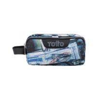 TOTTO Astuccio scolastico Tre Scomparti Postali e Cassette - Agapec DIMENSIONE STANDARD, stampato, ESTÁNDAR, Scatole