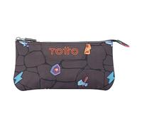 Totto - Astuccio scuola - Lavagna - Colore nero con stampa videogioco - Astuccio con tre scomparti - Diversi colori e stampe - Coordinabile con gli zaini scolastici