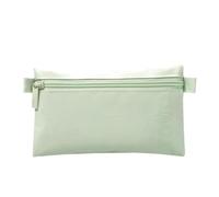 Totto - Astuccio scuola piccolo, modello Galvitto, astuccio per ragazzi, dimensioni 21 x 12 x 1 cm, astuccio con cerniera, per riporre trucchi o penne, resistente e durevole, colore nebbia di prato