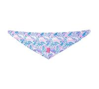 TOTTO - Bandana per cani, taglia L, double face con stampe diverse, accessori per cani, 100% poliestere, resistente e durevole, facile da pulire, stampa giungla viola e multicolore