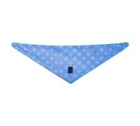 TOTTO - Bandana per cani, taglia L, fronte-retro con stampe diverse, accessori per cani, realizzata in poliestere al 100%, resistente e durevole, facile da pulire, stampa stella blu