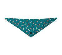 TOTTO - Bandana per cani, taglia S, fronte/retro con stampe diverse, accessori per cani, 100% poliestere, resistente e durevole, facile da pulire, stampa giungla viola e multicolore