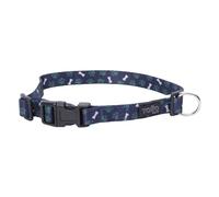 TOTTO - Collare per Cani di Taglia Grande, Modello Mylu, Taglia L, Collare per Cani Regolabile, Ferramenta Resistente, Placca di Sicurezza, Anello a D per Guinzaglio, Stampa Geommyn Multicolor