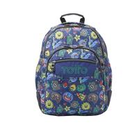Totto Ma04eco002-2416n-8jz, Zaino Unisex-Bambini e Ragazzi, Blu, L