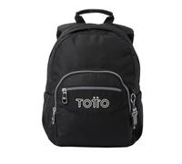 Totto Ma04eco003-2416j-n01, Zaino Unisex-Bambini e Ragazzi, Nero, S