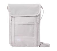 TOTTO - Porta passaporto da viaggio, modello Hang, con sistema di blocco RFID, cinghia per appendere, porta documenti e tasca per cellulare, facile da pulire, colore bianco sabbia