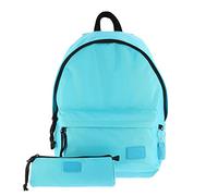 Totto - Set zaino e astuccio Kalex - Perfetto per la vita quotidiana - Set in blu