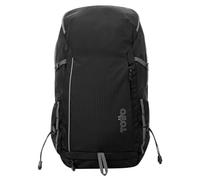 Totto - Zaino da trekking - Denali - Colore nero - Con cinghie pettorali - Design ergonomico - Copertura antipioggia - Poliestere
