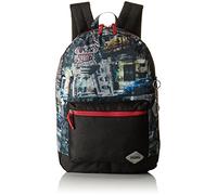 Totto - Zaino per ragazzi, modello Vetus, zaino per laptop da 14 pollici, dimensioni 44 x 30,5 x 7,5 cm, con 1 scomparto principale e 1 tasca frontale, stampa Black City