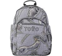 Totto Zaino scolastico stampato dinosauri - Crayoles TAGLIA GRANDE