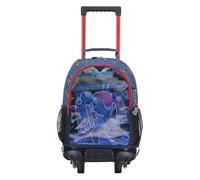 TOTTO Zaino Scuola con Ruote Medio-Atlante, Bambini, Blu, Standard