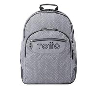 TOTTO Zaino Scuola Grigio Metallizzato - Crayoles
