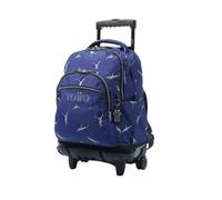 TOTTO Zaino Scuola Ruote T-Rex Blu Unisex-Adulto Blu 60