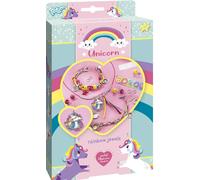 CREATIVITY- Rainbow Jewels-Crea i Tuoi Braccialetti Unicorno in Metallo, Charms a Stella, Perline e Adesivi, Colore, 071063
