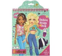 Totum Besties Creative Fashion Designer Book - Includes Stickers, Stencils & Tem