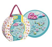 Totum Craft Kit Kreativität Creativity Sweet Charm Factory: Crea i Tuoi Orecchini, collane e Portachiavi con Argilla da Modellare Colorata e pennarelli, Colore, Media, 026049