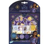 Totum Disney Wish Sticker Set, 3 Pages and Scenery Board, for Creativity, Scrapb