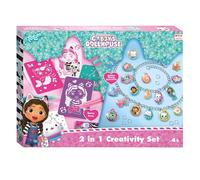 Totum Gabby's poppenhuis knutselset 2-in-1 glitter bedelarmbanden en blaaspennen