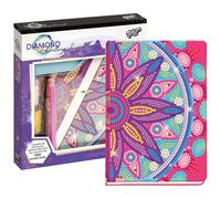 Totum 079700 Mandala/Flower Diamond Painting Craft Set Notebook, Colourful