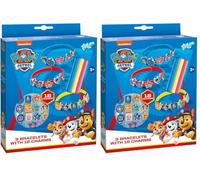 Totum Paw Patrol Nickelodeon Kit di Braccialetti con Charm (Confezione da 2)