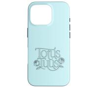 Totus Tuus Floral Catholic Marian Design Cattolico Latino Custodia per iPhone 16 Pro