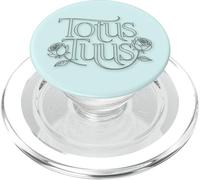 Totus Tuus Floral Catholic Marian Design Cattolico Latino PopSockets PopGrip per MagSafe