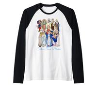 Totus Tuus Maria Totalmente tua cattolica JPII Madre Maria Maglia con Maniche Raglan