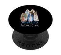 Totus Tuus Maria Totalmente tua cattolica JPII Madre Maria PopSockets PopGrip Adesivo
