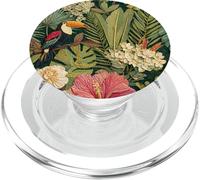 Toucan in un uccello della giungla tropicale e collage PopSockets PopGrip per MagSafe
