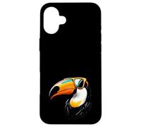 Toucan indossa occhiali da sole - divertente uccello pet bird watching Custodia per iPhone 16 Plus